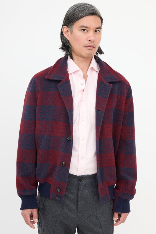 Brunello Cucinelli Wool Tartan Jacket