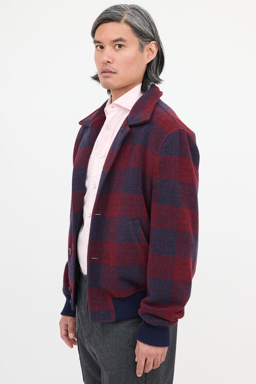 Brunello Cucinelli Wool Tartan Jacket