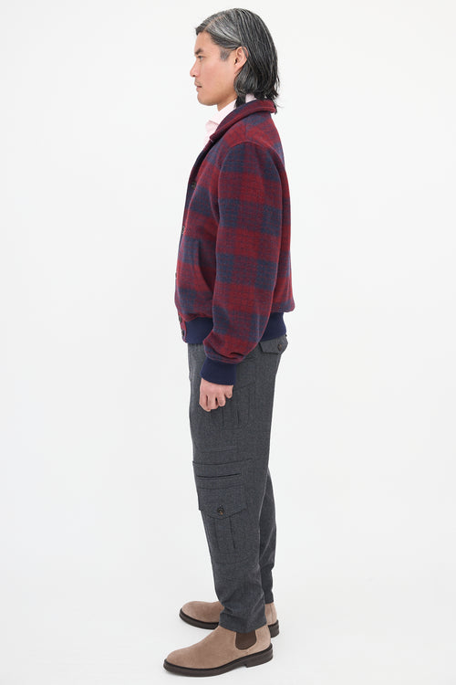 Brunello Cucinelli Wool Tartan Jacket