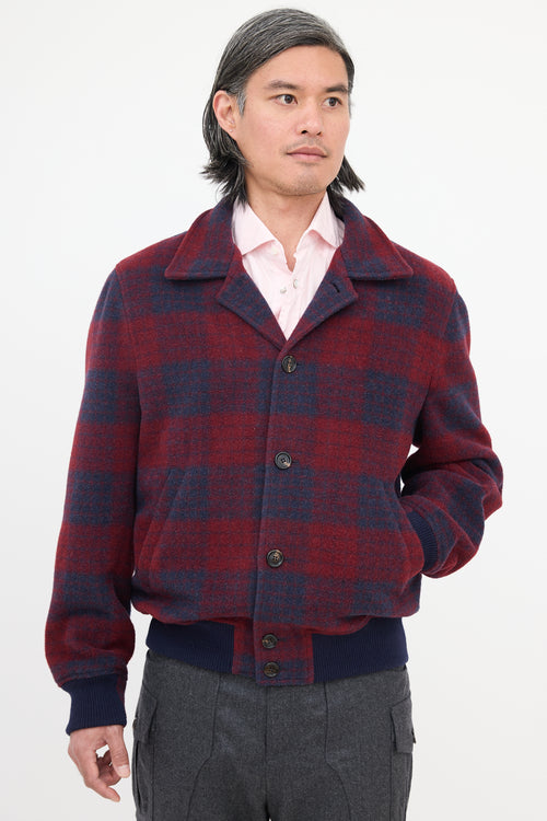 Brunello Cucinelli Wool Tartan Jacket