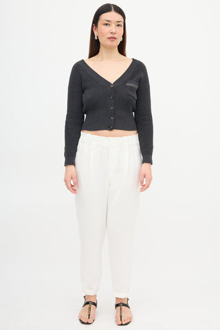 Brunello Cucinelli Monili Trim Pocket Cardigan