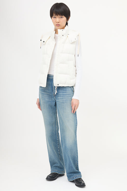 Brunello Cucinelli Corduroy Down Puffer Vest