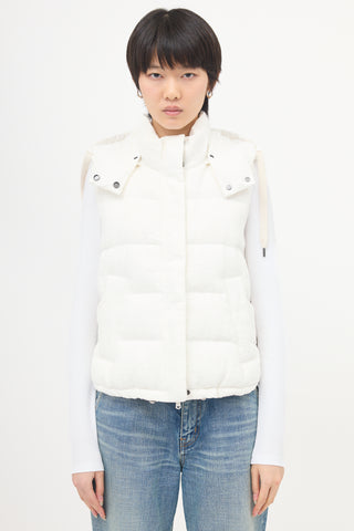 Brunello Cucinelli Corduroy Down Puffer Vest