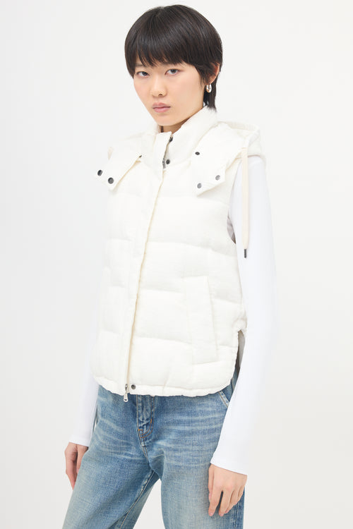 Brunello Cucinelli Corduroy Down Puffer Vest