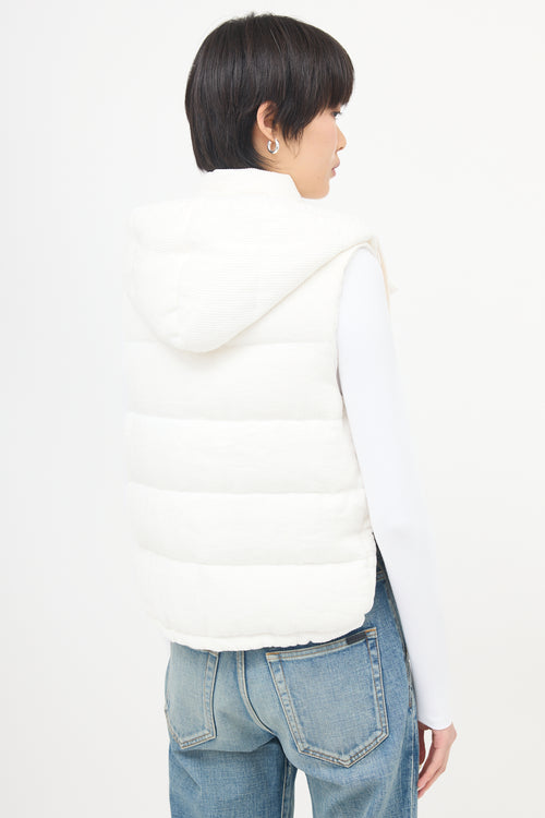 Brunello Cucinelli Corduroy Down Puffer Vest