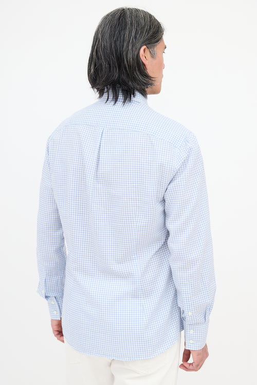 Brunello Cucinelli Gingham Slim Fit Shirt