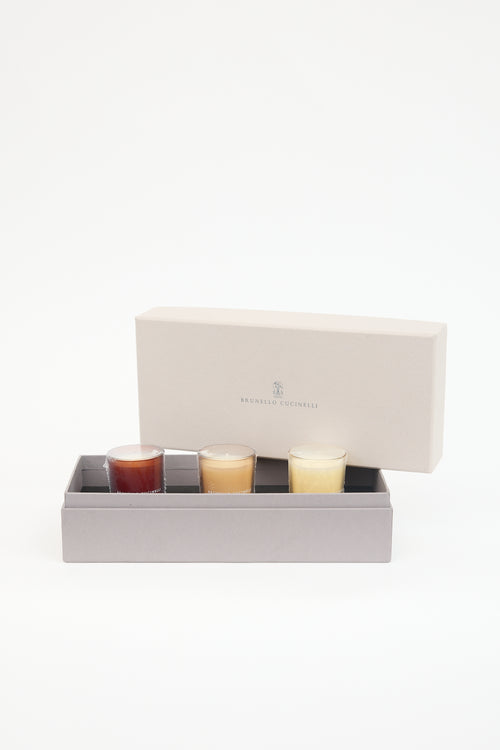 Brunello Cucinelli Scented Mini Candle Set