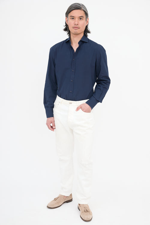 Brunello Cucinelli Leisure Fit Distressed Jeans