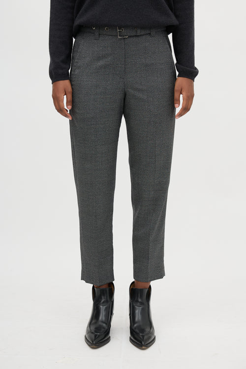 Brunello Cucinelli Patterned Tapered Trouser