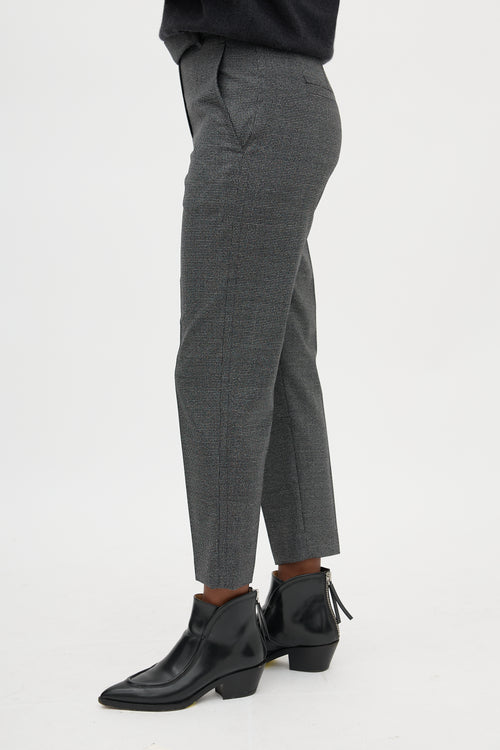 Brunello Cucinelli Patterned Tapered Trouser