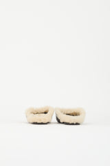 Brunello Cucinelli Shearling & Monili Mule