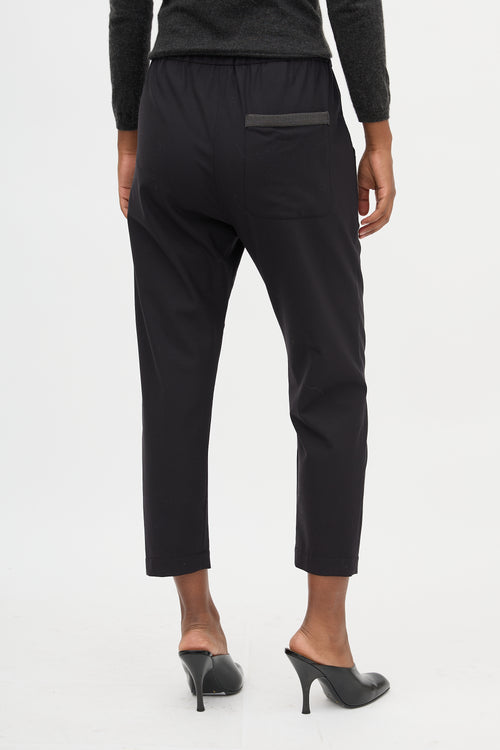 Brunello Cucinelli Monili Drawstring Trouser