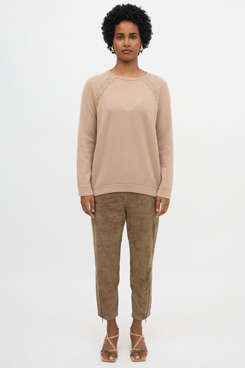 Brunello Cucinelli Cashmere Sequin Sweater