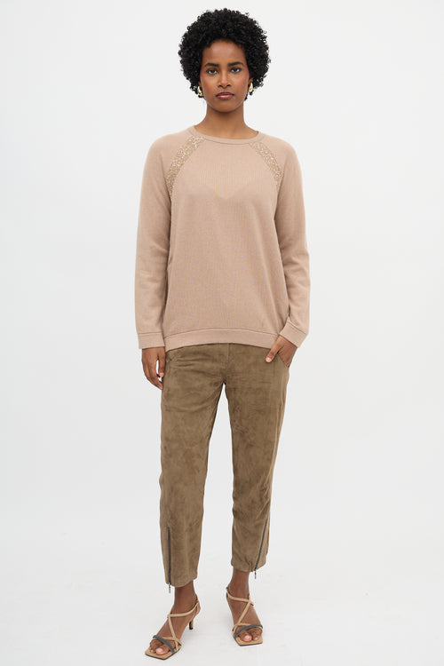 Brunello Cucinelli Cashmere Sequin Sweater
