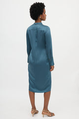 Brunello Cucinelli Satin Twist Dress