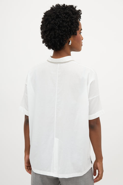 Brunello Cucinelli Monili Trim Shirt