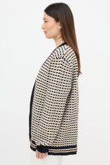 Burberry Checkered Jacquard Cardigan