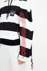 Burberry Striped Logo Hoodie