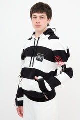 Burberry Striped Logo Hoodie