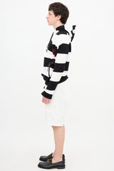 Burberry Striped Logo Hoodie