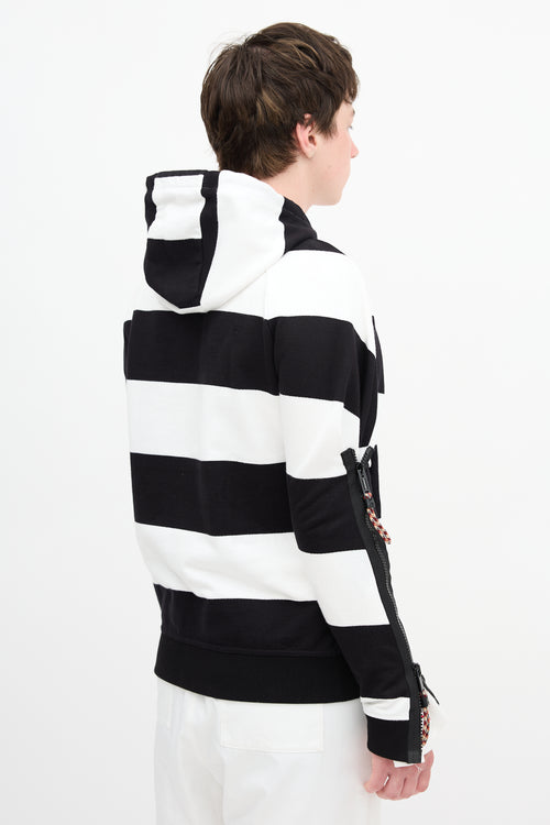 Burberry Striped Logo Hoodie