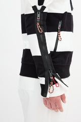Burberry Striped Logo Hoodie