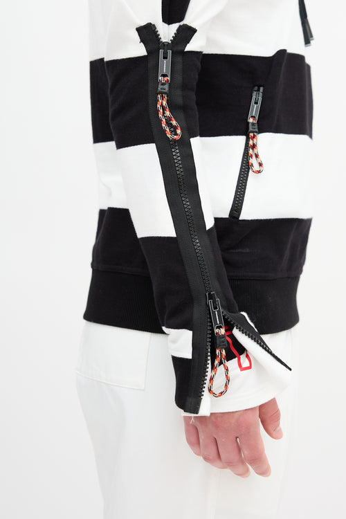 Burberry Striped Logo Hoodie