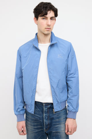 Burberry Brit Blue Nylon Zip Up Jacket