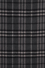 Burberry Dark Grey Cashmere Nova Check Fringe Scarf