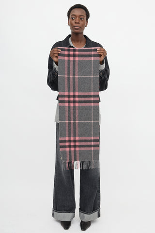 Burberry Cashmere Check Scarf