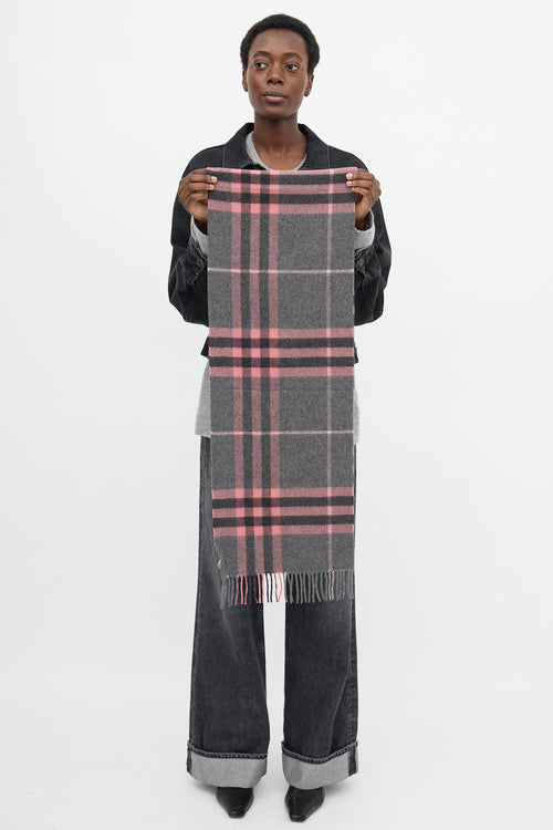 Burberry Cashmere Check Scarf