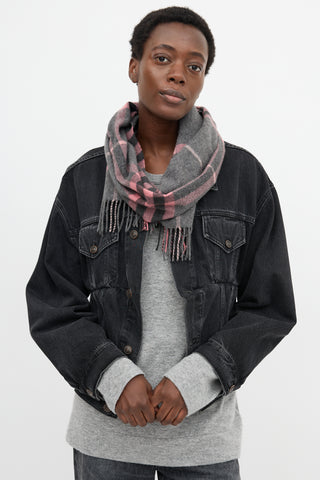 Burberry Cashmere Check Scarf