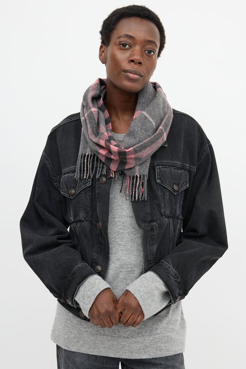 Burberry Cashmere Check Scarf
