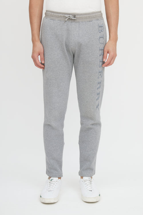 Burberry Embroidered Logo Tapered Sweatpant