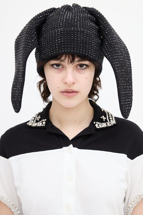 Burberry Wool Crystal Embellished Beanie