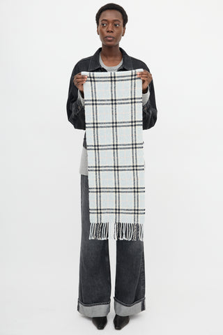 Burberry Merino Wool Check Scarf