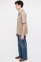 Burberry Beige Vintage Check Short Sleeve Shirt