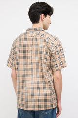 Burberry Beige Vintage Check Short Sleeve Shirt