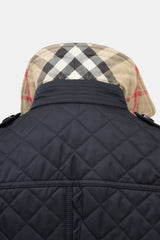 Burberry Quilted Check Lined Jacket