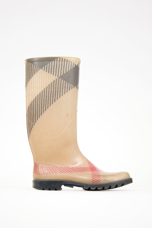 Burberry Check Rain Boot