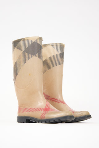 Burberry Check Rain Boot