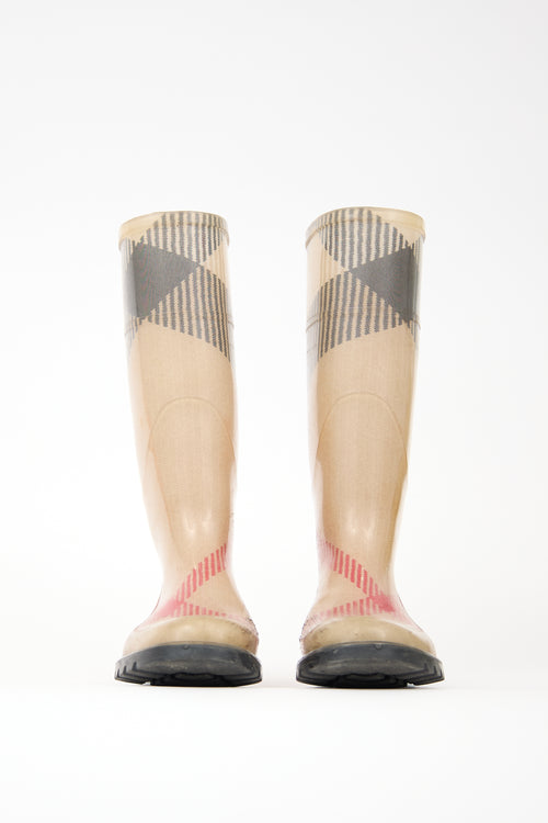 Burberry Check Rain Boot