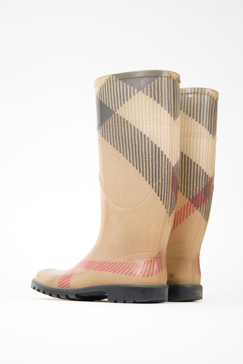 Burberry Check Rain Boot