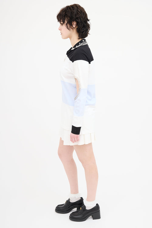 Burberry Crystal Embellished Rugby Shirt