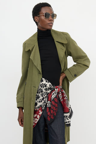 Burberry Floral Scarf