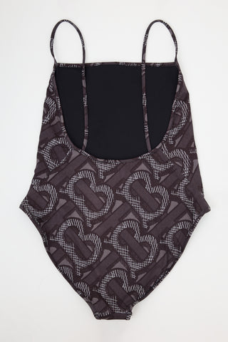 Burberry TB Monogram Print Swimsuit
