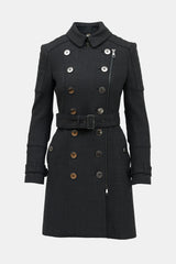 Burberry Double Breasted Zip Coat