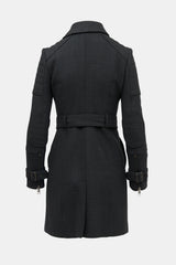 Burberry Double Breasted Zip Coat