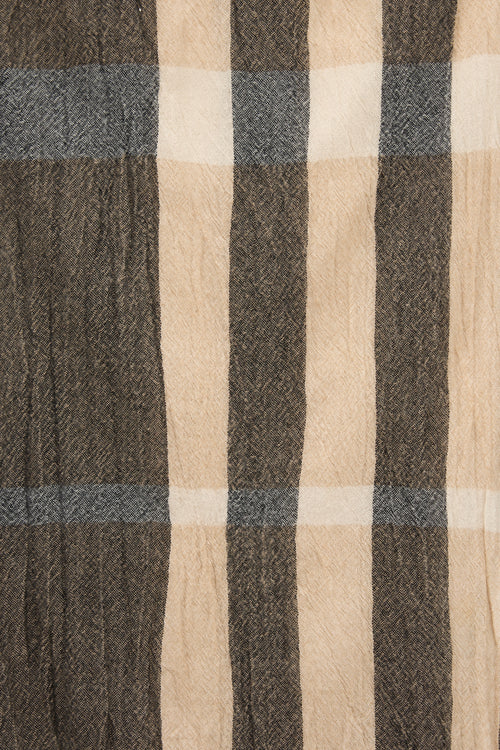 Burberry Merino & Cashmere Check Scarf