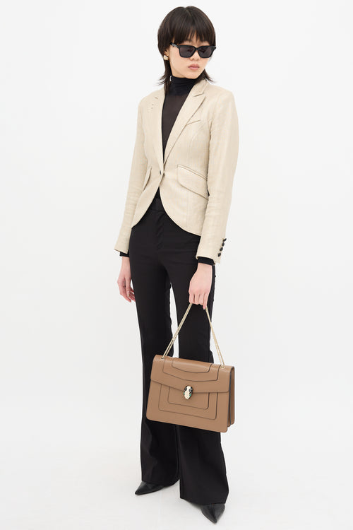 Bvlgari Leather Large Serpenti Forever Bag